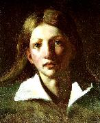 Theodore   Gericault tete de jeune homme oil painting